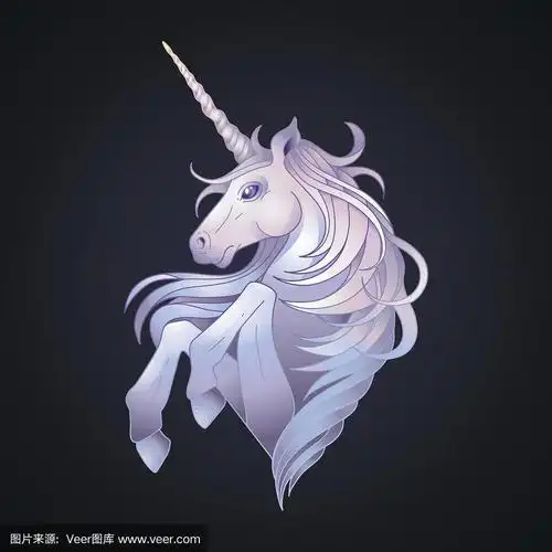可爱的图形独角兽