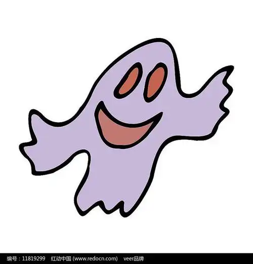 万圣节灵魂鬼魂涂鸦手绘卡通元素