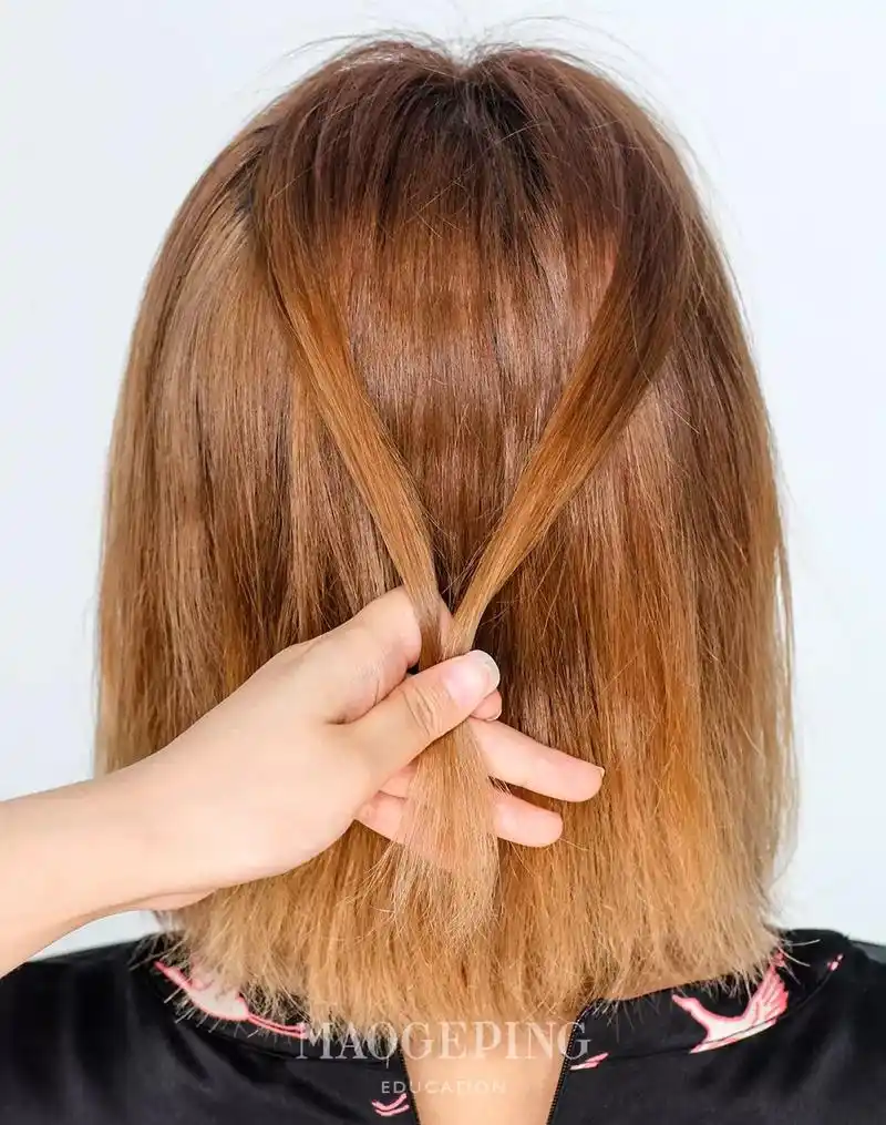 短发怎么扎好看?手把手教你三款简单漂亮半扎发!