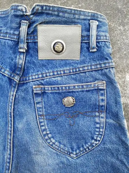 蓝威龙noveli 90s高腰牛仔裤1990年代经典高腰老款mom jeans丹宁