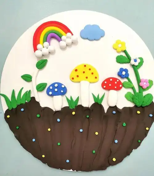 简单的彩泥棒棒糖带给大家,适合小班宝贝学习#粘土手工 #亲子手工 #儿