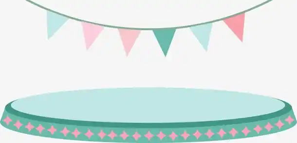 手绘/卡通 卡通元素 > 矢量手绘小舞台 收藏 [声明] 觅元素所有素材为