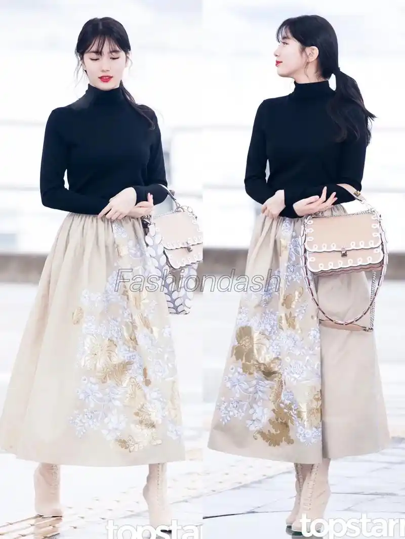 裴秀智机场街拍私服,好有气质!