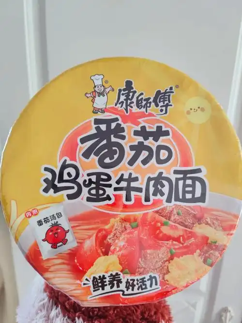 零食小吃篇康师傅番茄鸡蛋牛肉面