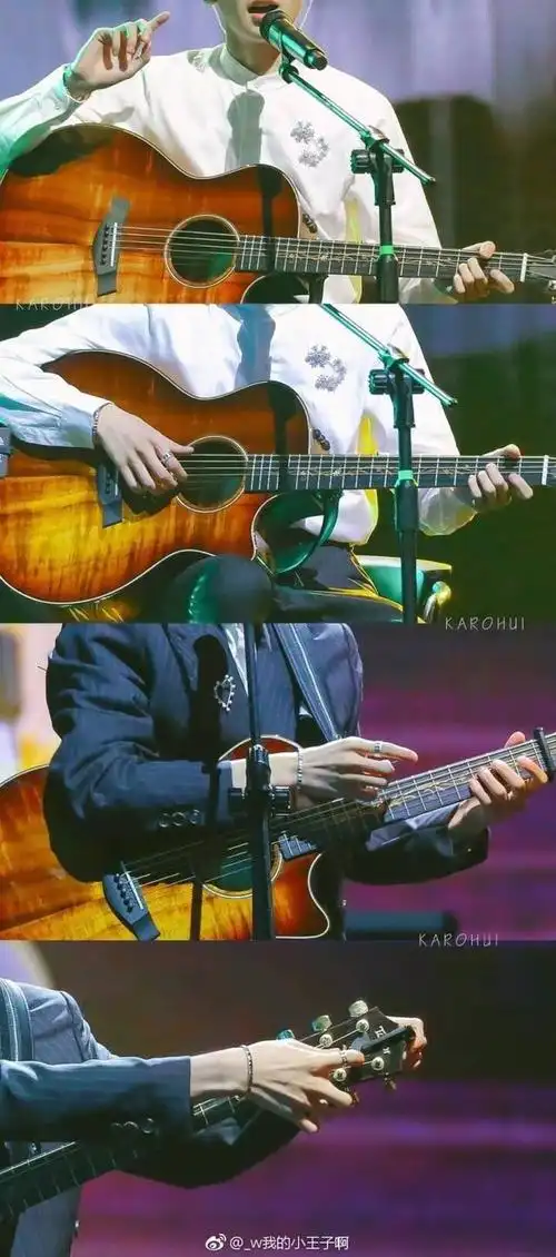 200421王源手部特写图照纤细绝美的音乐玉手