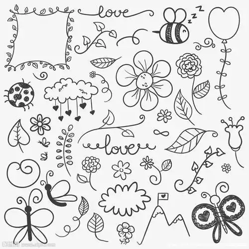 简笔画装饰品 简笔画图片大全-普车都