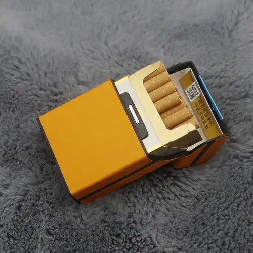 20支装烟盒个性创意便携式翻盖疯马纹皮质整包20香烟盒子男定制