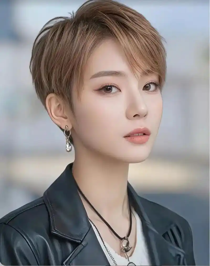 一款气质洋气时尚短发很好的修饰你的脸型,瞬间让你年轻十岁,在