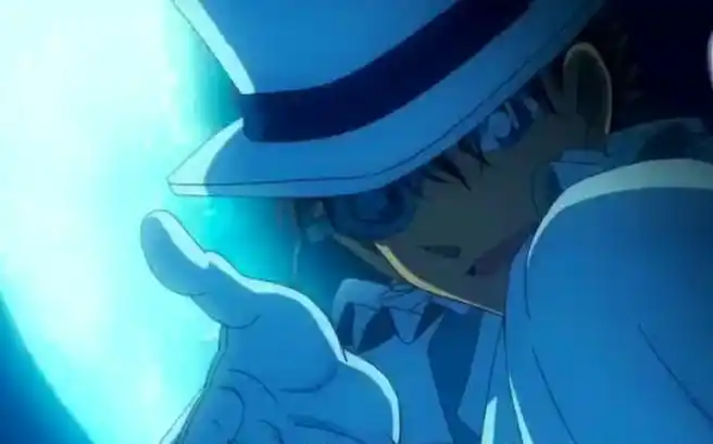 名侦探柯南绀青之拳里的怪盗基德,和这熟悉的背景音乐,太帅了