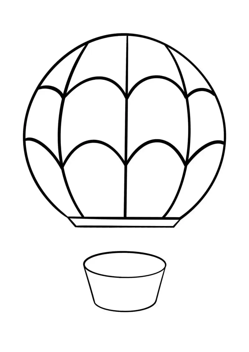 简笔画教程分享 热气球