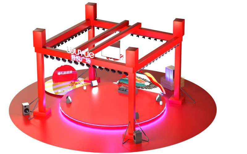 吾悦广场美陈|空间|舞台美术|深蓝iv - 原创作品 - 站酷 (zcool)