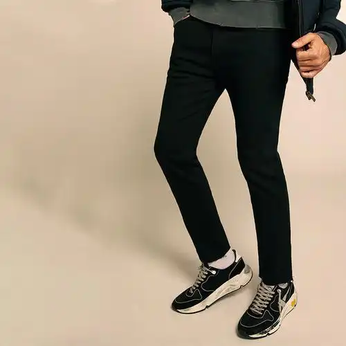 golden系列首发goose男装collection秋冬新品牛仔裤牛仔裤