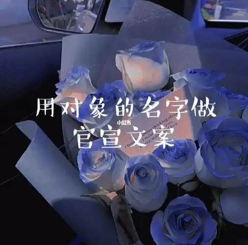 用对象的名字做官宣文案第①期