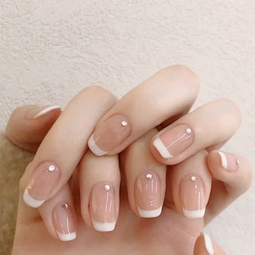 法式指甲款式穿戴甲夏季美甲贴片成品2020新款ins风高级感软款