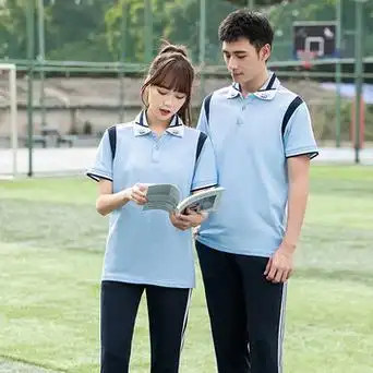 夏季校服套装中学生运动会团体服初中生高中生毕业短袖小学生班服