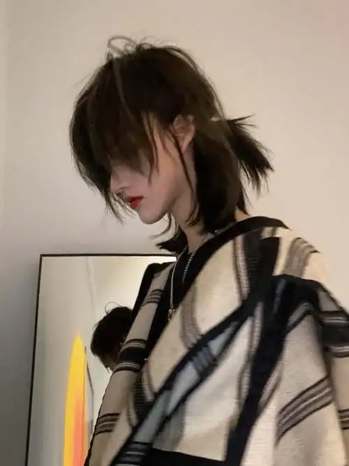 假发日系白金色狼尾鲻鱼头武士头狼尾男女帅气日常整顶假发