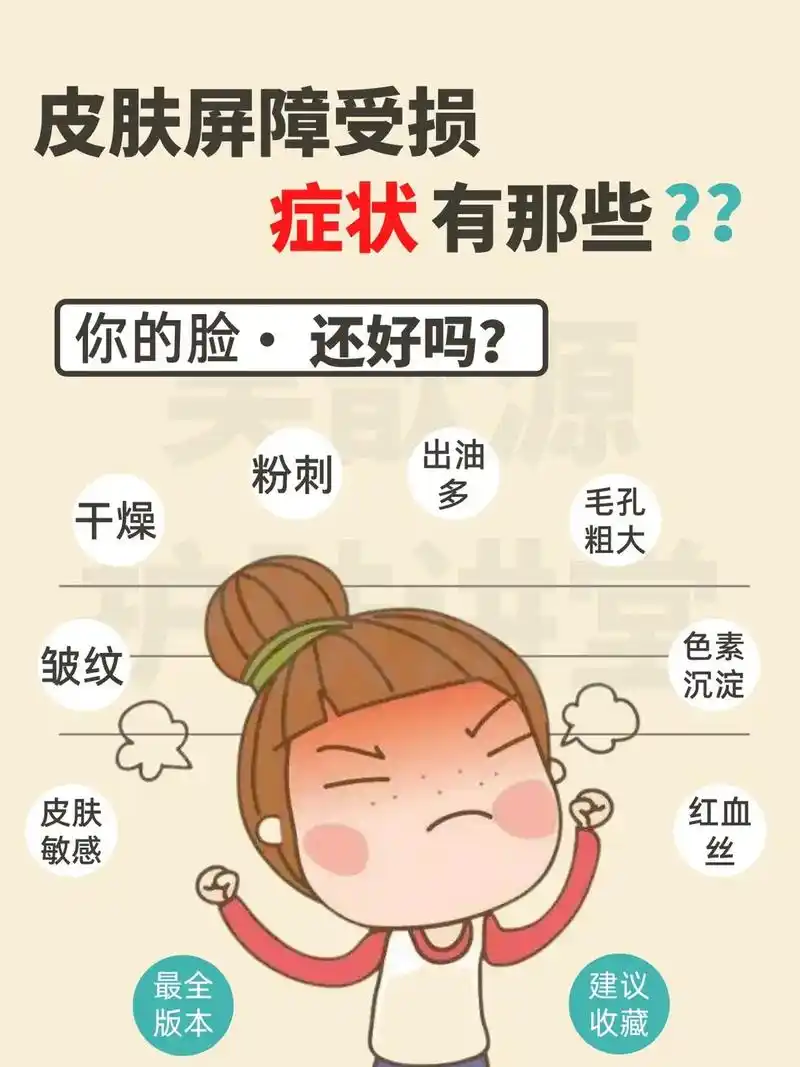 皮肤屏障受损症,你的脸还好吗?#护肤小知识 #健康生活小知识 - 抖音