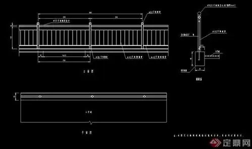 不锈钢栏杆素材cad施工图
