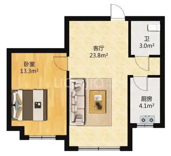 50平米小户型装修,氛围温暖到骨子里,一个人也要好好生活