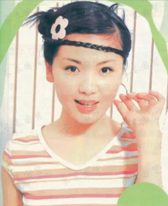 刘涛早年旧照曝光 面容青涩编发造型显俏皮_网易娱乐