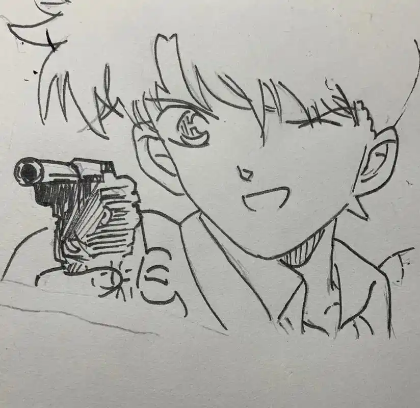 黑白 #日漫 #名侦探柯南  可以一枪打进你心里吗?  记 - 抖音