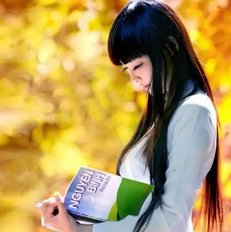 女生读书图片(唯美)