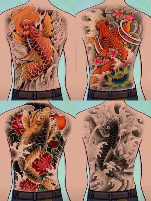 湛江纹身  #湛江纹身师  #鲤鱼  #鲤鱼纹身  #纹身手稿  #鲤鱼满背