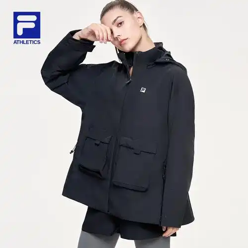 filaathletics斐乐女士运动外套2021春季新款宽松潮流梭织上衣