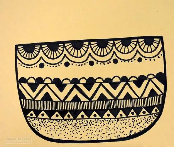 线条画图片大全装饰画 儿童线条创意画