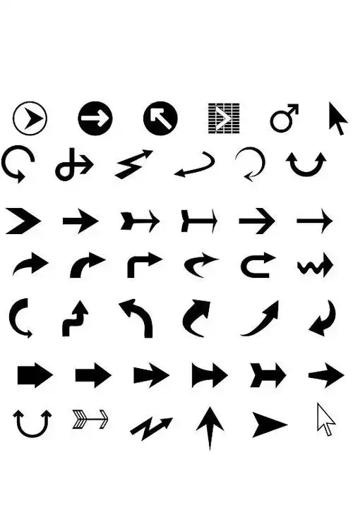 箭头方向指向素材