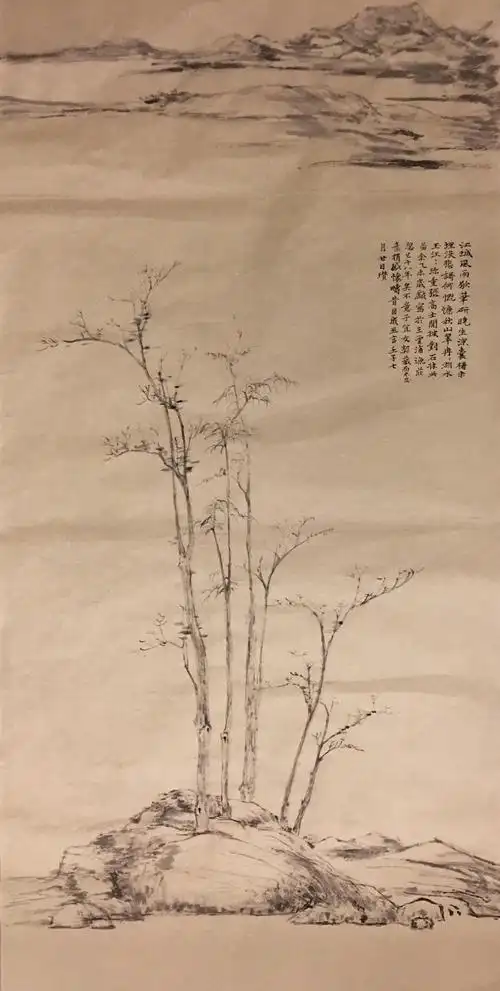 临云林《渔庄秋霁图》,心手两畅-泡茶的陆羽