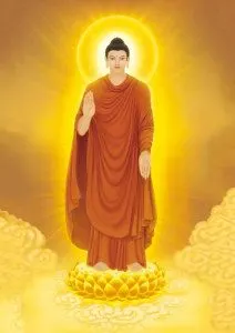 定制释迦牟尼佛画像佛像画相纸塑封水晶摆台卷轴挂画佛祖图片贴画