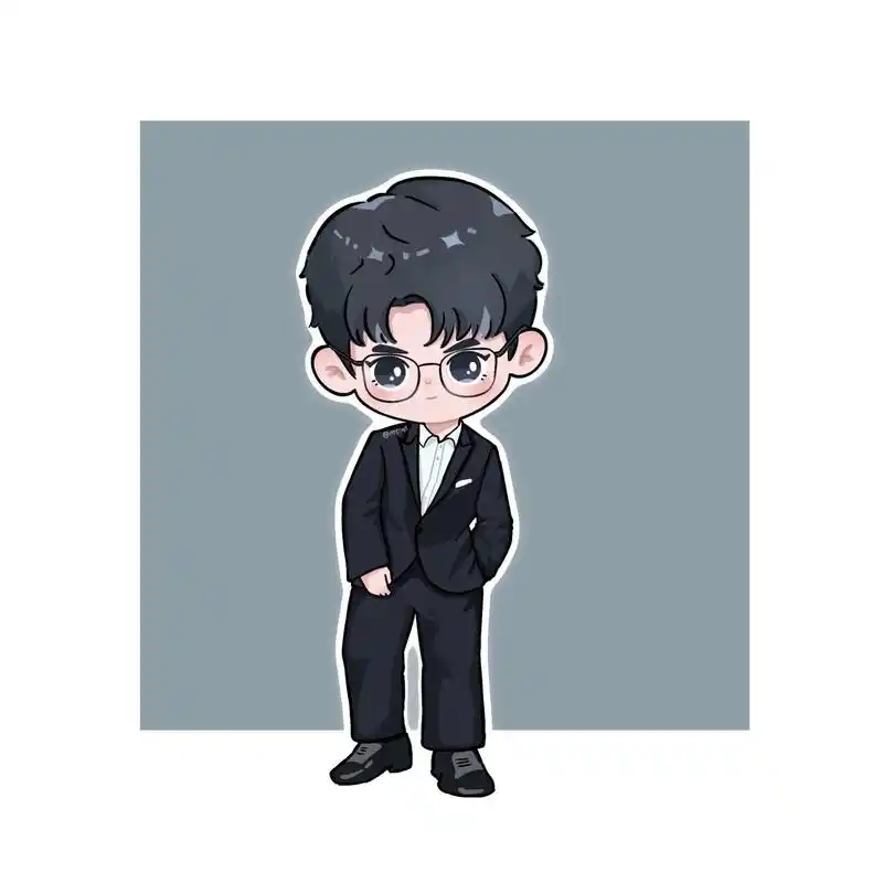 帅帅的西装q版 时宴即视感.#王鹤棣  #这谁顶得住啊  # - 抖音