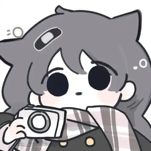 插画可爱女生头像