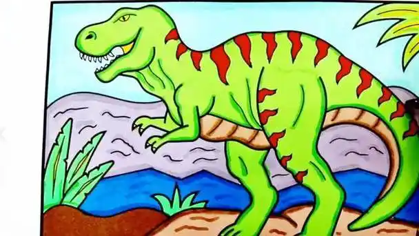 的简笔画图片大全(霸王龙的简笔画美观漂亮又简单)霸王龙简笔画怎么画