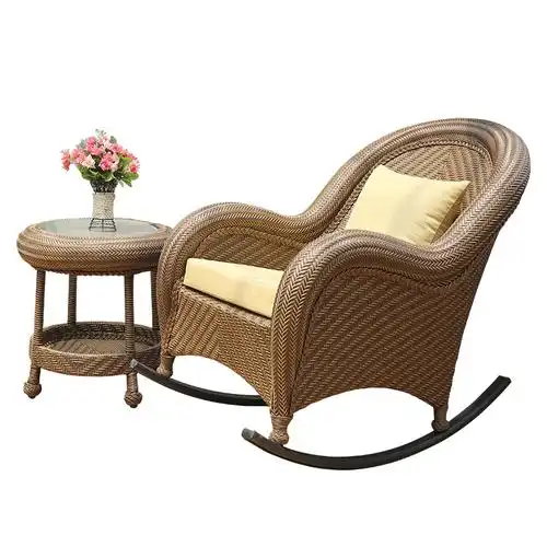 懒人摇摇椅躺椅大人家用北欧阳台休闲椅逍遥椅躺椅藤椅藤编沙发滕