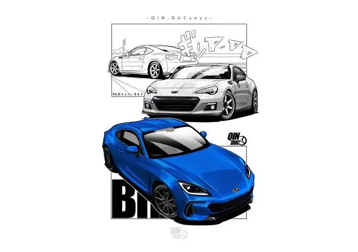 人类高质量酷车漫画改装斯巴鲁brz劲爆车型壁纸任你选择