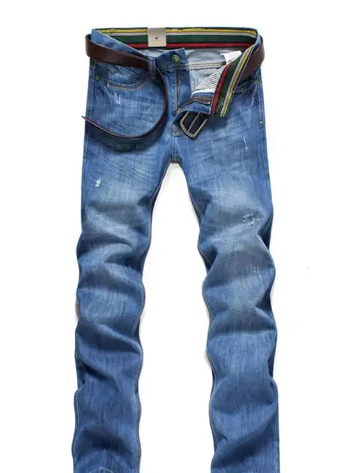 男士牛仔裤 破洞潮男牛仔长裤 潮流百搭牛仔裤