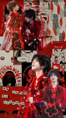 复古拼贴壁纸华晨宇