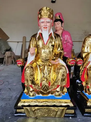 土地爷神像批发价格 土地庙真宗土地奶奶神像 河南佛像厂家