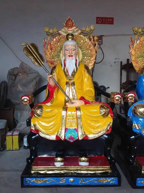 3米道教三清神像厂家 元始天尊