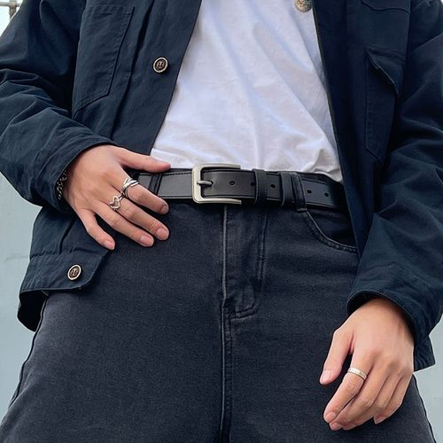 2021新款真皮纯男士皮带男款牛仔裤腰带ins潮年轻人牛皮裤带高档