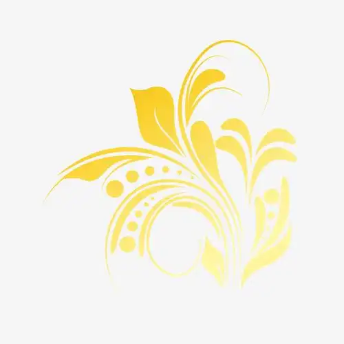 金色花纹图案