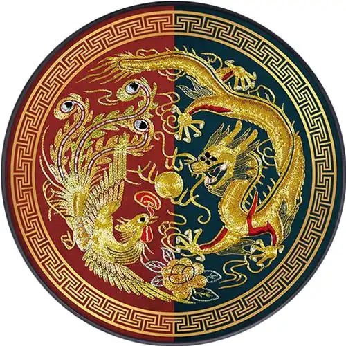 钻石5d画满客厅中式龙凤呈祥中国国风古典十字绣十字绣套件