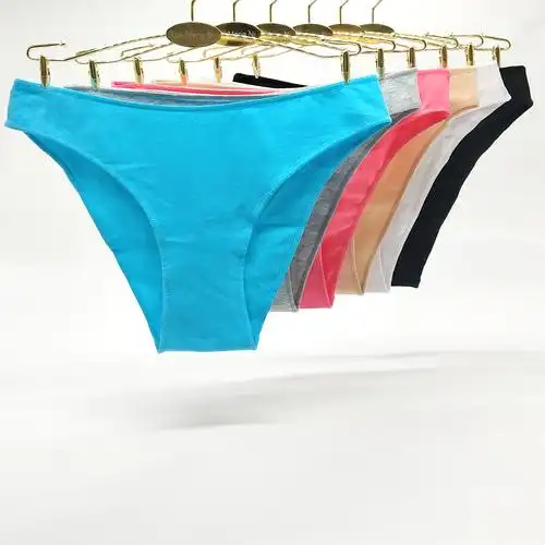 厂家**短裤批发新款女士三角裤 云梦妮现货货源纯色棉女士内.