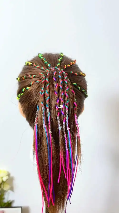 脏辫甜酷发型脏辫高马尾