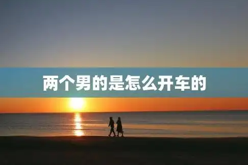 两个男的是怎么开车的