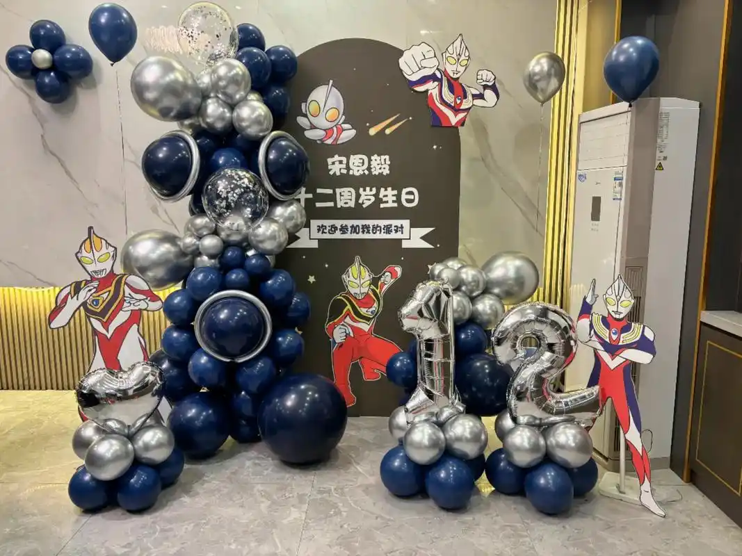 大男孩12周岁生日宴#气球造型气球布置 #过生日要有仪式感 - 抖音