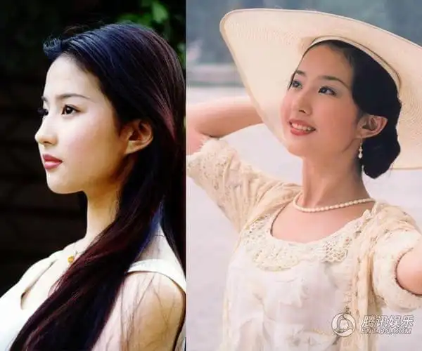 但是刘亦菲偏偏就不怕贴照片出来对比,也不怕大家拿老照片出来看,毕竟