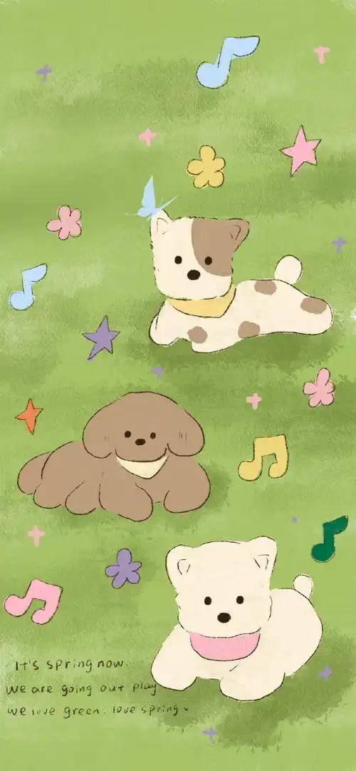 喜欢这组绿色系可爱壁纸